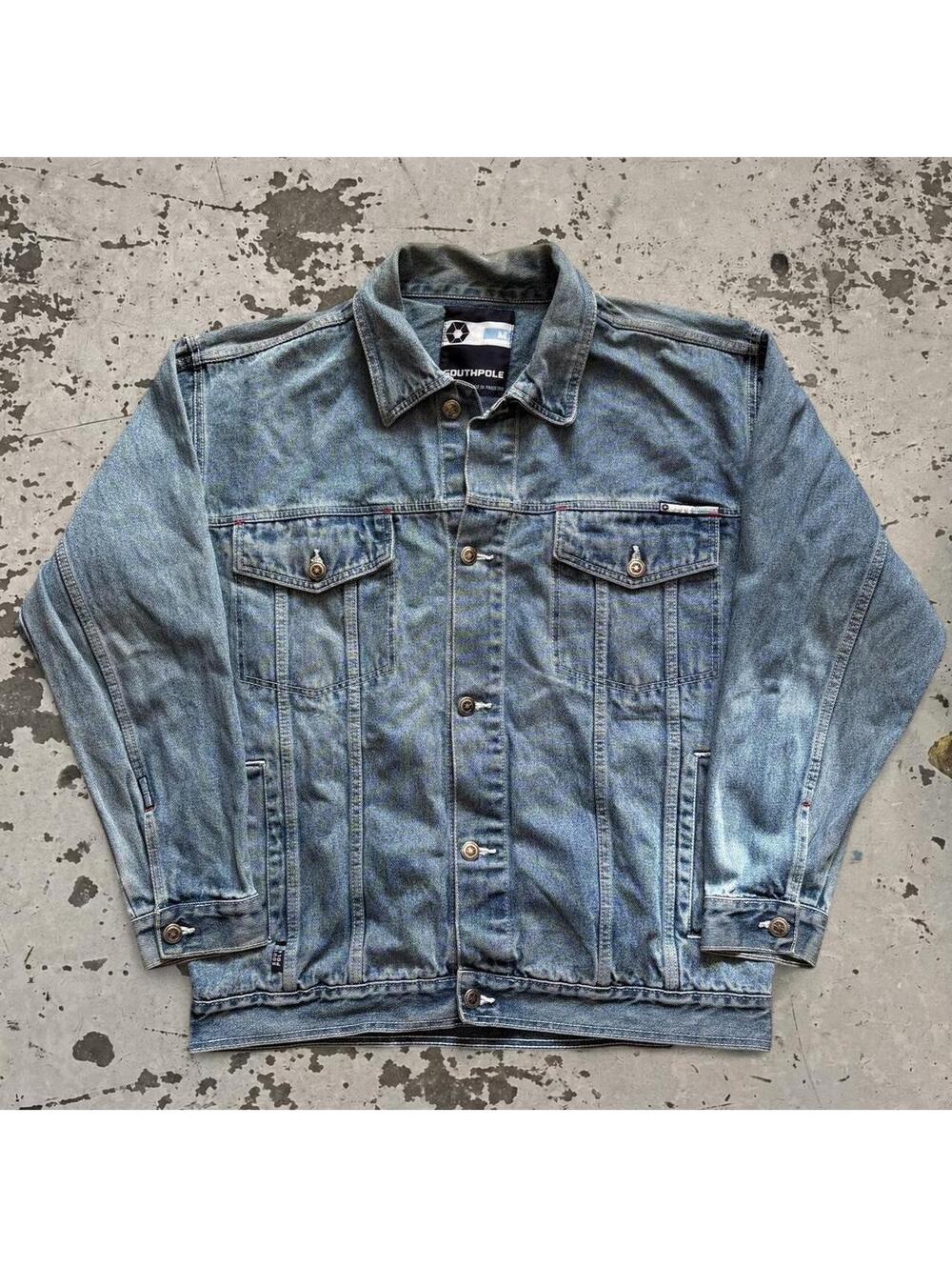 Mens Vintage South Pole denim jacket SIze M